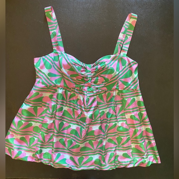 Marc Jacobs Retro Bubble Hem Halter Tank Top L-XL - Picture 2 of 6